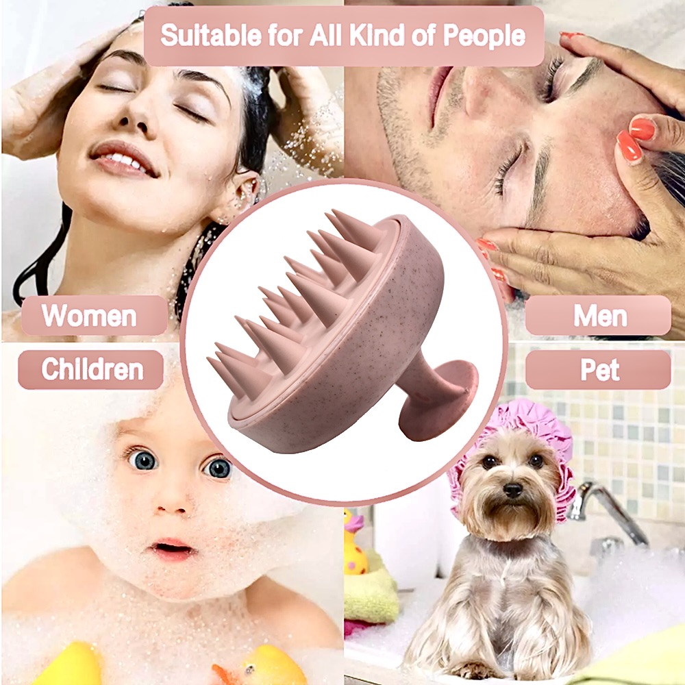 Wheat Straw Silicone Head Wash - Hair Care Dandruff 评论和价格